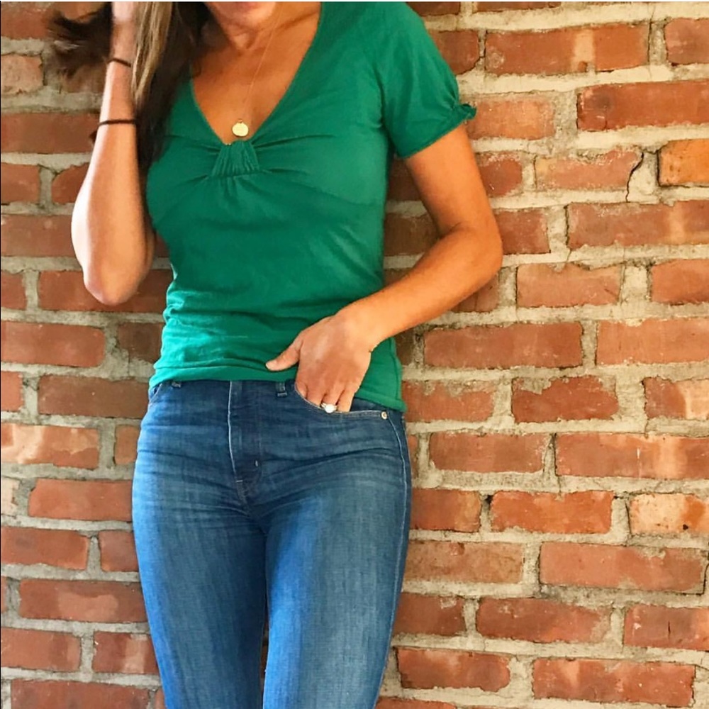 Velvet Knot-Front Tee.